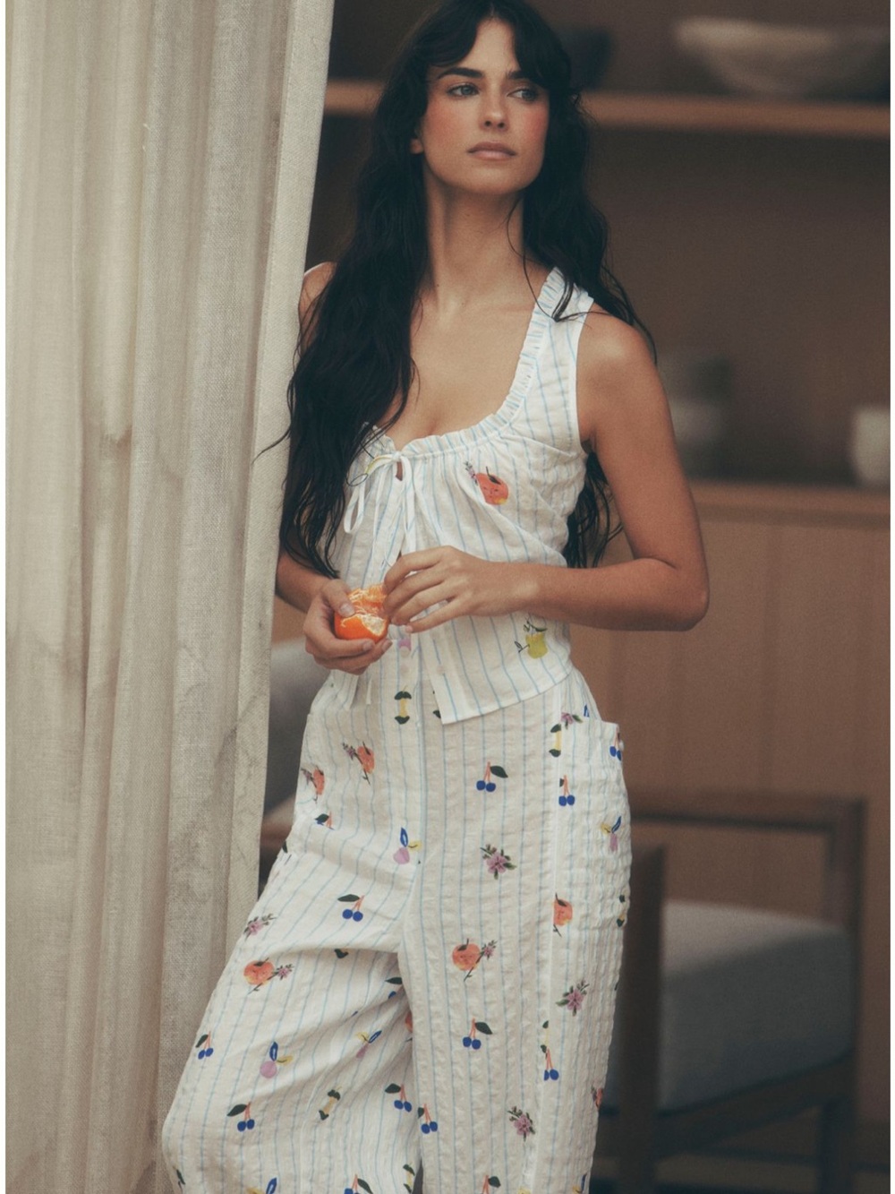 LyreBird × Emily Isabella Swing Crop Cami and Pajama Pants - Picture 2 of 8